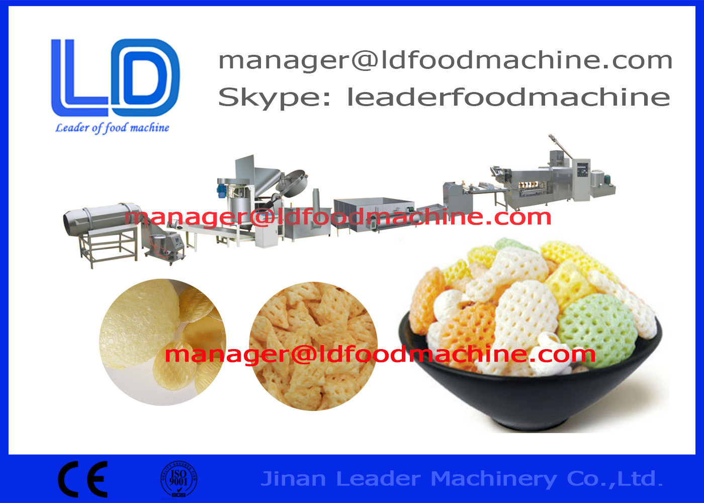 Catégorie comestible de machines de granule de casse-croûte de l'aliment pour animaux familiers 3D, équipements de traitement des denrées alimentaires des produits alimentaires